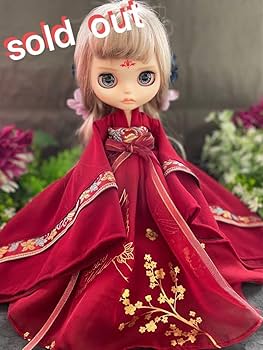 アイシードール用アウトフィット　洋服 Amazon.co.jp: ブライス アイシードール アウトフィット 漢服風